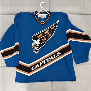 90’s Washington Capitals Screaming Eagle CCM Jersey Size XL